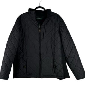 Lauren Ralph Lauren Black Quilted Puffer Long Sleeve Winter Fall Jacket Size 2X